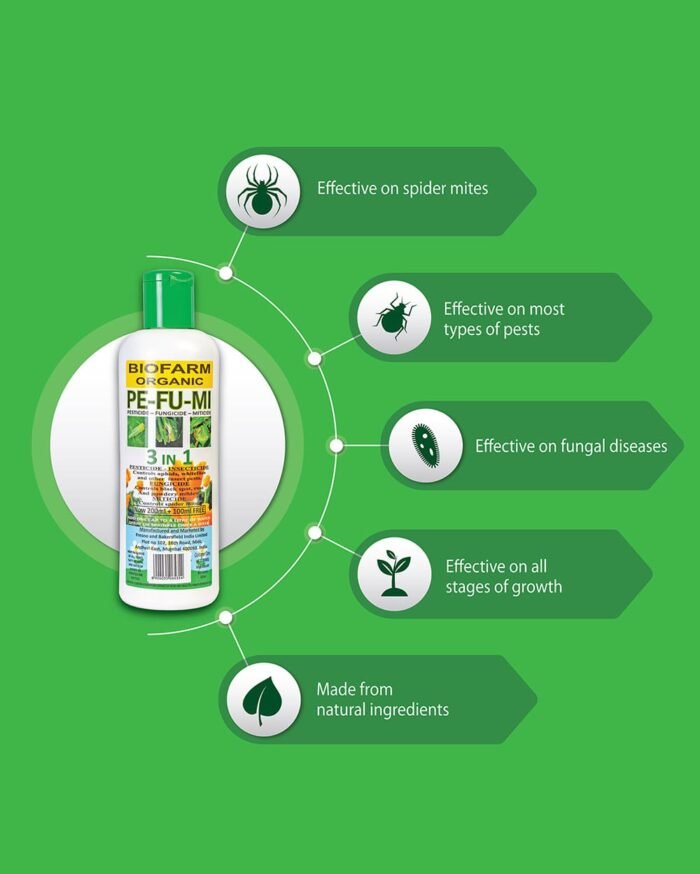 Bio Farm PE-FU-MI – 3-in-1 Organic Pesticide, Fungicide & Miticide - Image 2