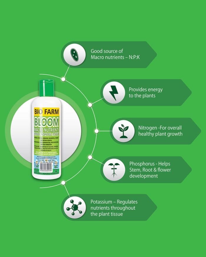 Bio Farm Bloom Macro Nutrients – Liquid NPK Fertilizer - Image 3