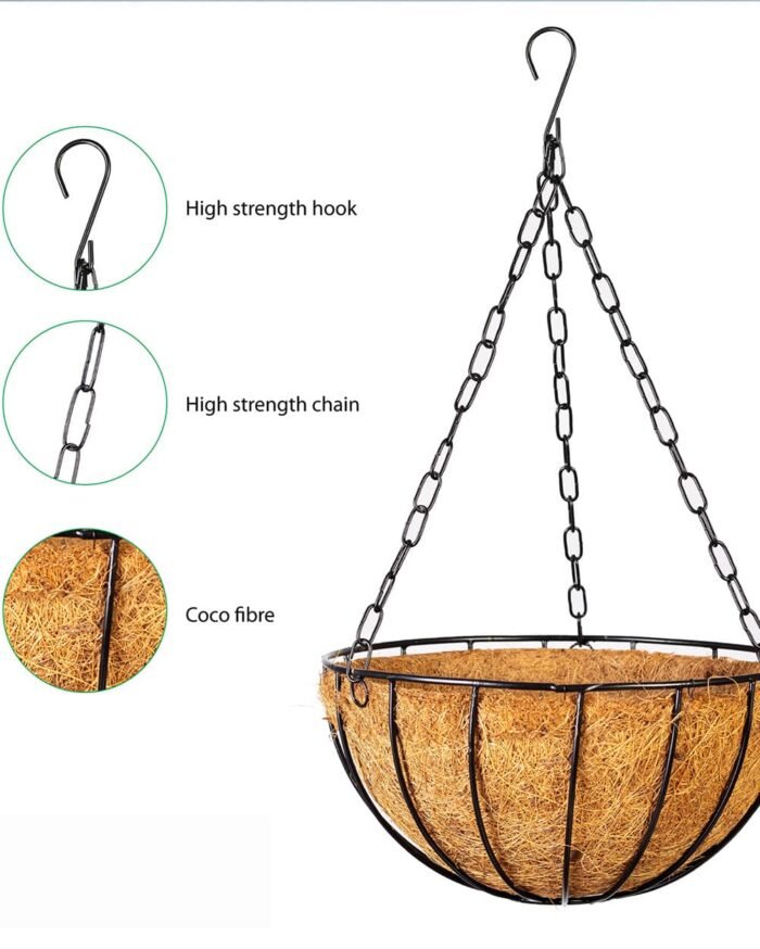 Eco-Friendly Coco Fiber Hanging Pot - Image 3
