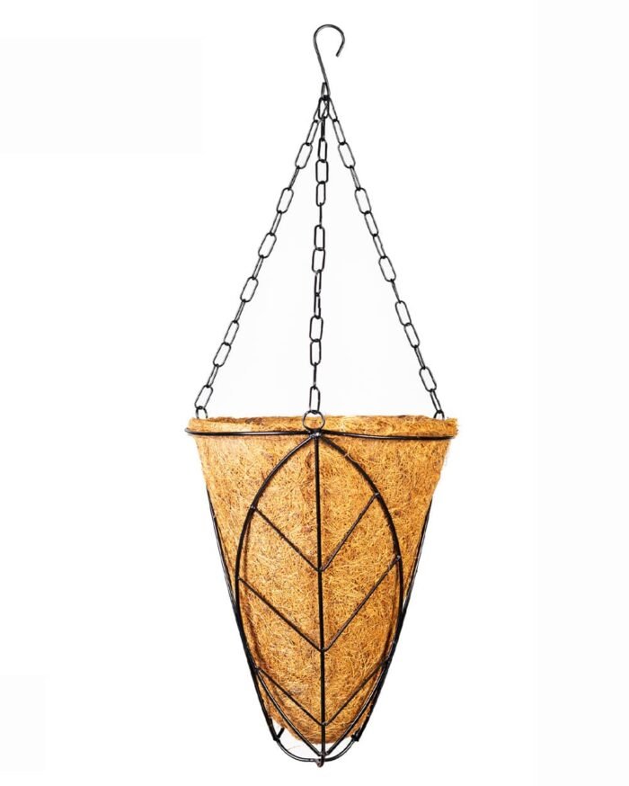 5-Inch V-Shape Coco Hanging Planter - Image 6