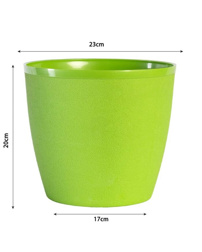 Divine Pot – 9 Inch Azure Mist Textured Planter - Image 5