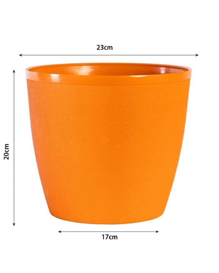 Divine Pot – 9 Inch Azure Mist Textured Planter - Image 2