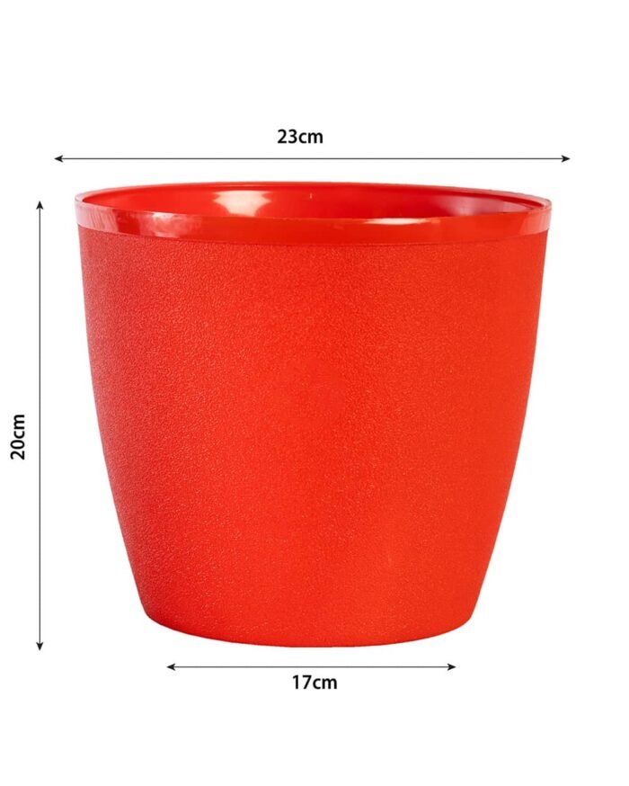 Divine Pot – 9 Inch Azure Mist Textured Planter - Image 12