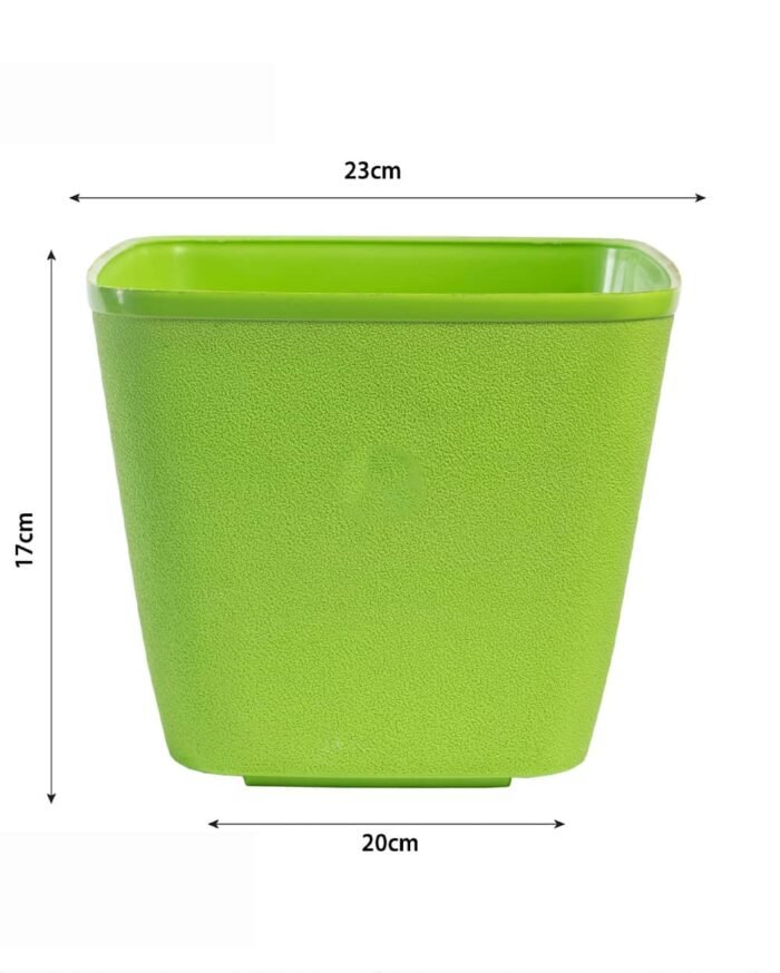Dream Pot – 9" Textured Square Planter - Image 3