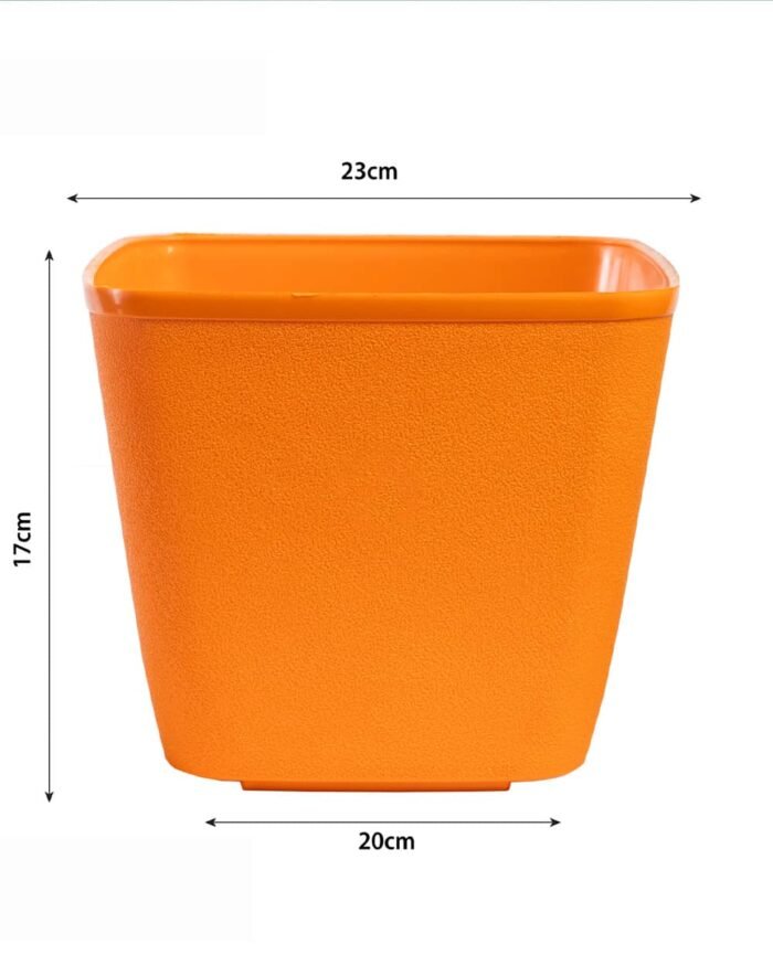 Dream Pot – 9" Textured Square Planter - Image 9