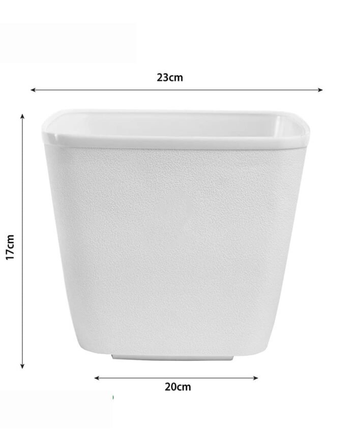 Dream Pot – 9" Textured Square Planter - Image 6