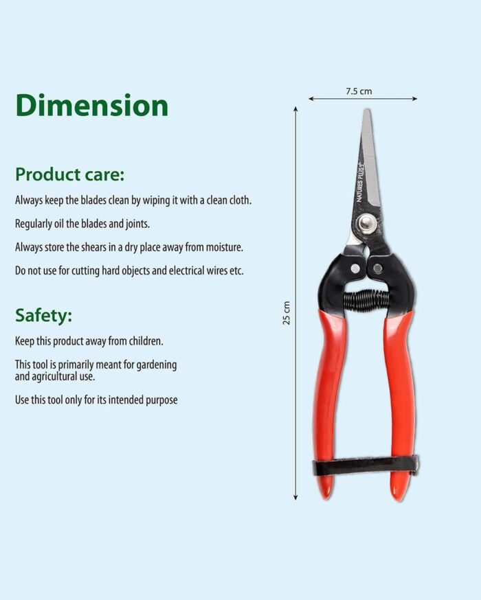 Fruit & Flower Cutter – Stainless Steel Gardening Snips - Image 3