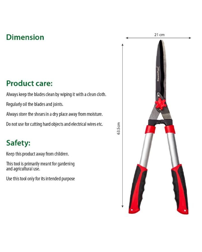 Hedge Shear – Rust-Resistant Wavy Blade Bush Cutter - Image 3