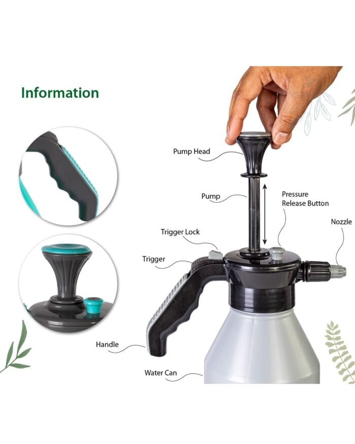 2.2L Compression Sprayer – Adjustable Nozzle with Pressure Release - Image 3