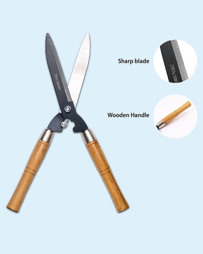 Traditional Garden Shear – Wood Handle - Image 4