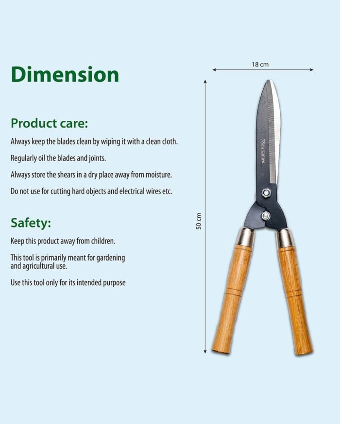 Traditional Garden Shear – Wood Handle - Image 2