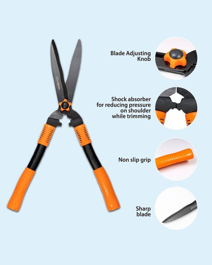 Comfort-Grip Garden Shear – Anti-Fatigue Hedge Clipper - Image 3