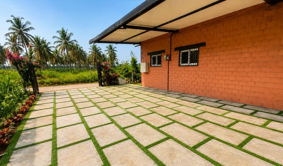 Green Grid Bangalore Stone & Turf Installation Overview