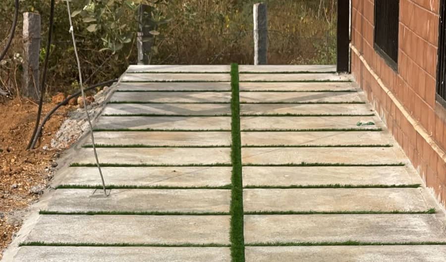 Artificial Grass Infill Contrast Detail